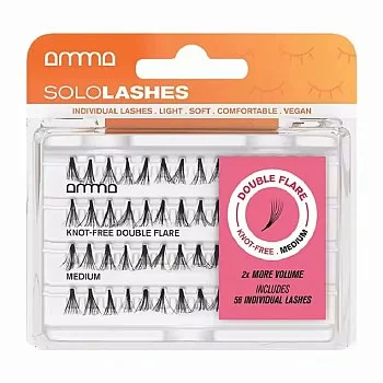 AMMA LASHES PESTAAS POSTIZAS SOLO KNOT-FREE DOUBLE FLARE M