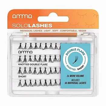 AMMA LASHES PESTAAS POSTIZAS SOLO KNOTTED DOUBLE FLARE S