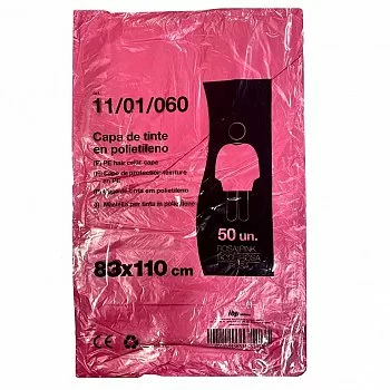 CAPAS DESECHABLES PLASTICO BOLSA 50 UNIDADES 83x110 CM.