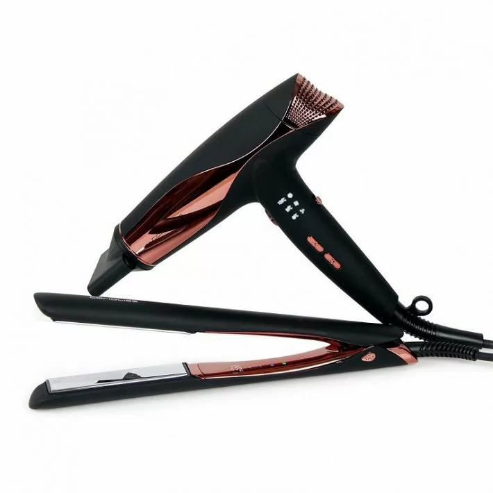 Corioliss Plancha C5 Black Copper + Secador Wind