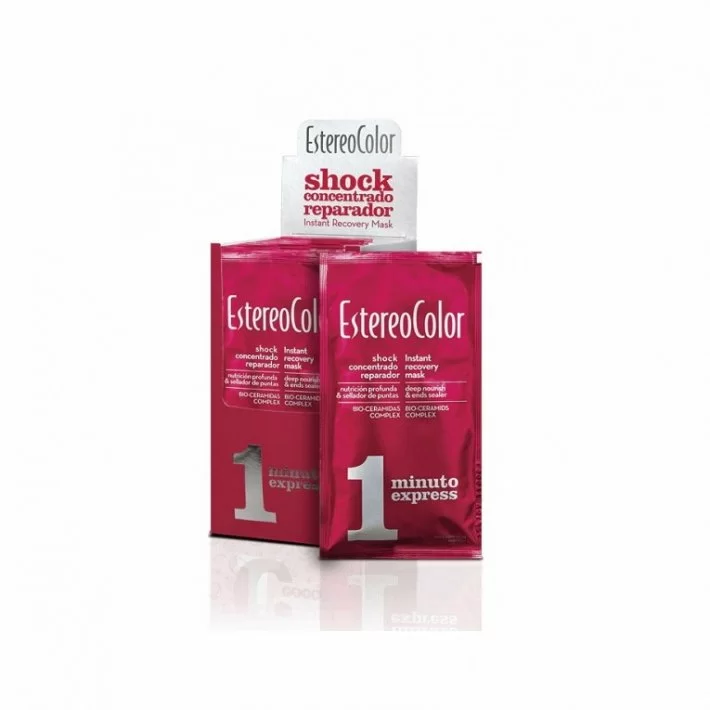 Estereocolor Shock Concentrado Reparador 1 Min Express Sobre 50 Ml.