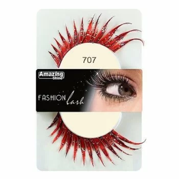 FASHION LASH (ROJO CON PURPURINA) REF : 707 AMAZING SHINE