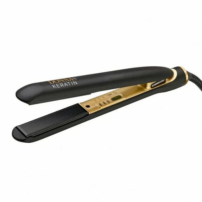 Gammapiu Plancha Donna + Keratin Negro Y Dorado