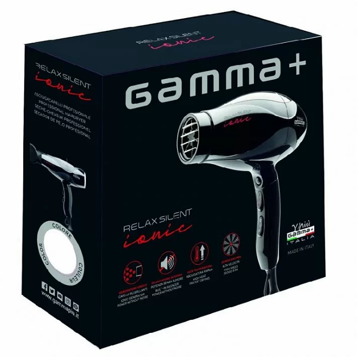 Gammapiu Secador Relax Silent Ionic Negro_1