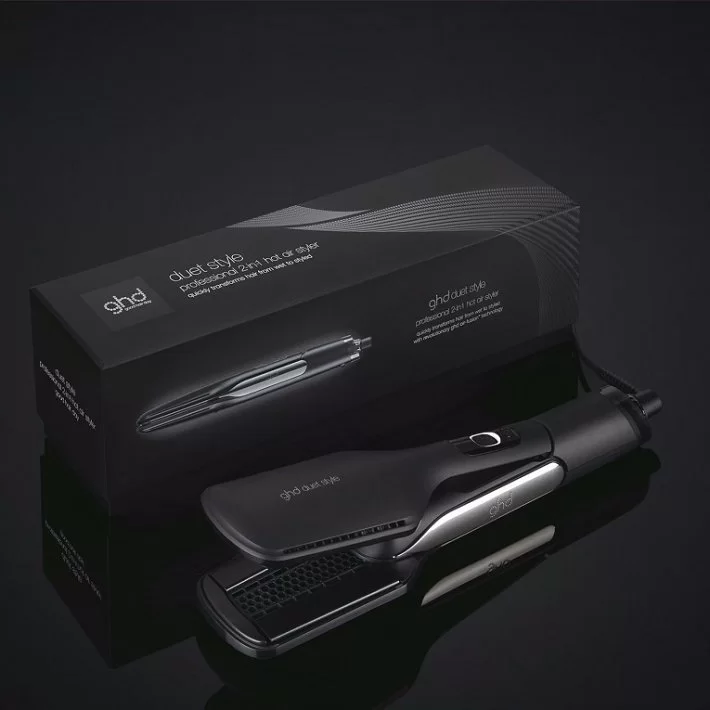 Ghd Duet Plancha De Pelo De Aire Caliente 2 En 1 Negra