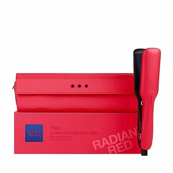 GHD MAX PROFESSIONAL WIDE PLATE STYLER RADIANT RED COLOR CRUSH COLLECTION