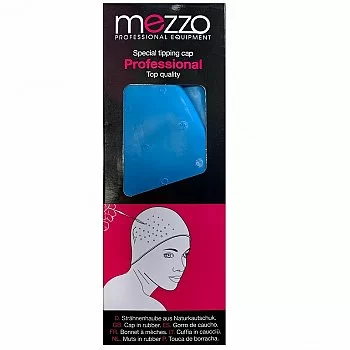 GORRO MECHAS CAUCHO AZUL CON GANCHO REF.763211 MEZZO