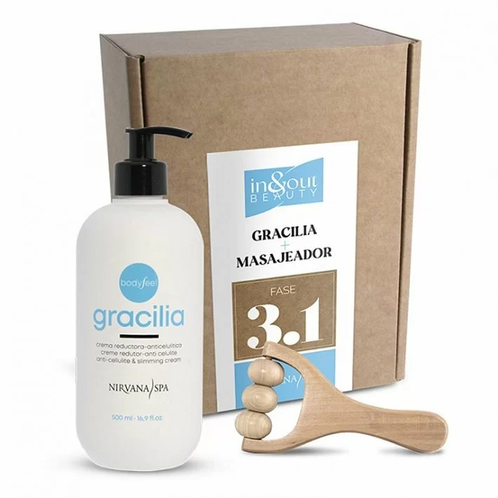 Gracilia Crema Anticelulitica 500 Ml. + Masajeador De Madera Nirvana Spa