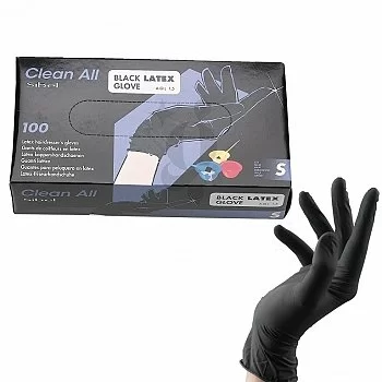 GUANTES LATEX NEGRO (100 UNIDADES)