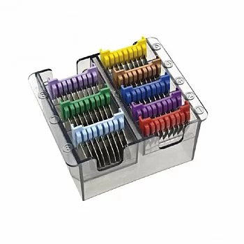 JUEGO PEINES MOSER ACERO INOX. COLORES REF : 1233-7050