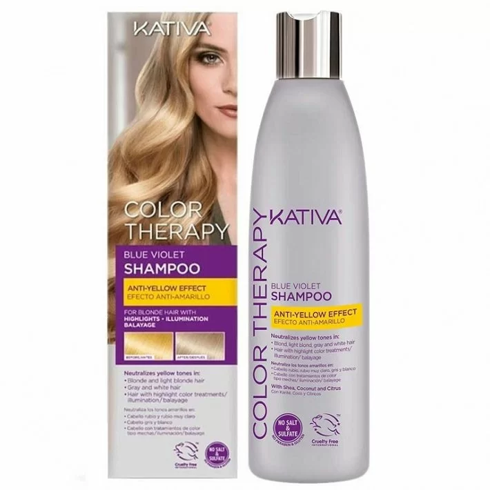 Kativa Color Therapy Blue Violet Anti Amarillo Champu 250 Ml.