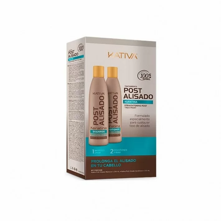 Kativa Kit Tratamiento Post Alisado Keratina 2x250 Ml.