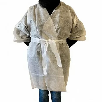 KIMONO POLIPROPILENO BLANCO 30 GRS. REF.161-3 (BOLSA 1 UNIDAD)