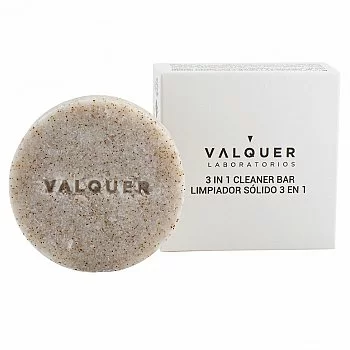 LIMPIADOR SOLIDO 3 EN 1 SUGAR (CON EXFOLIANTE NATURAL VEGETAL) 50 G. VALQUER