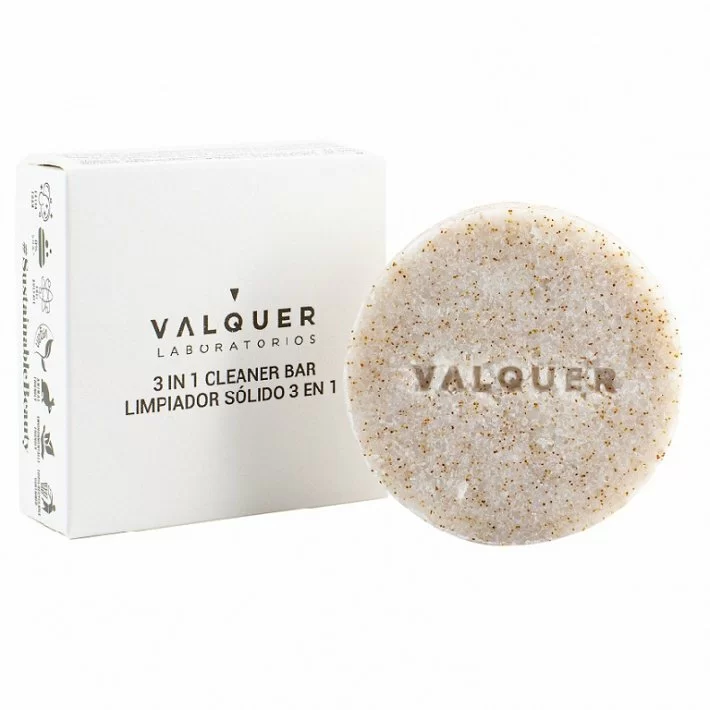 Limpiador Solido 3 En 1 Sugar (con Exfoliante Natural Vegetal) 50 G. Valquer_1