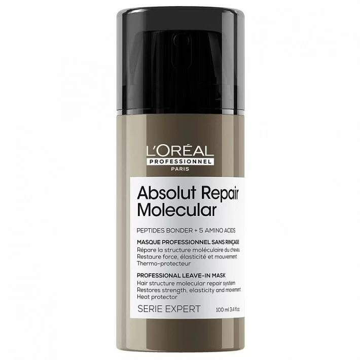 Loreal Mascarilla Sin Aclarado Absolut Repair Molecular 100 Ml. Serie Expert