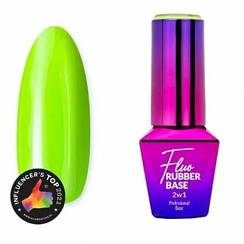 MOLLYLAC FLUO RUBBER BASE 2 EN 1 N3 LIME MOJITO 10ML