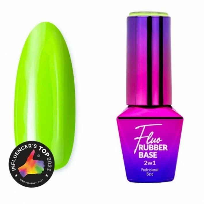 Mollylac Fluo Rubber Base 2 En 1 N3 Lime Mojito 10ml