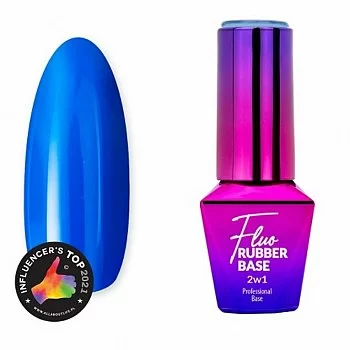 MOLLYLAC FLUO RUBBER BASE 2 EN 1 N4 BORA BORA 10ML