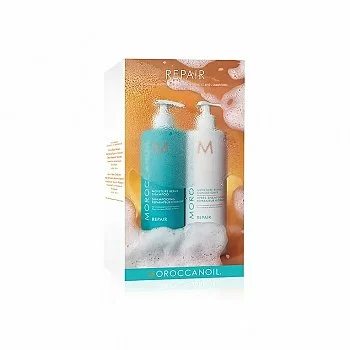 MOROCCANOIL BOX REPAIR DUO 500 ML. (CHAMPU + ACONDICIONADOR)