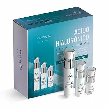 PACK FACIAL ACIDO HIALURONICO (SERUM+CREMA+CONTORNO) NIRVANA SPA