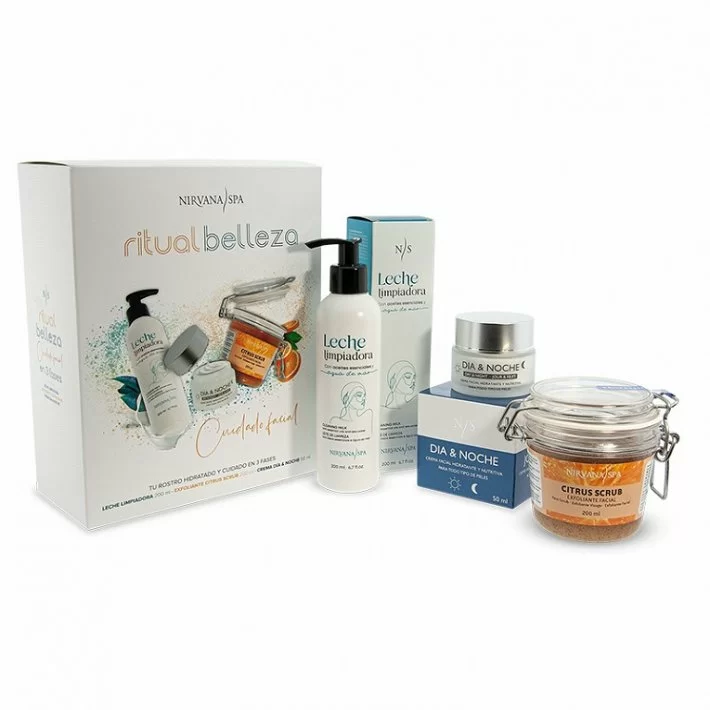 Pack Ritual Belleza (leche Limp+exfoliante+crema Dia&noche) Nirvana Spa Ref82032