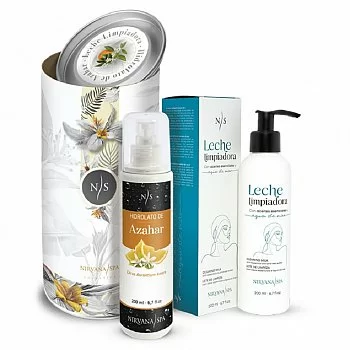 PACK ROLL DELUXE AZAHAR (LECHE LIMP + HIDROL DE AZAHAR) NIRVANA SPA REF. 82031