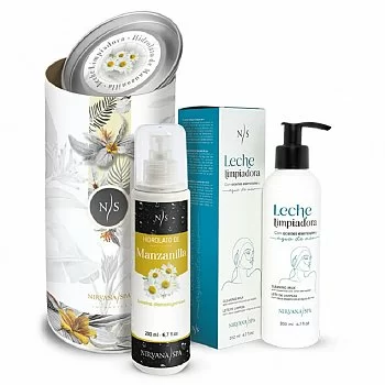 PACK ROLL DELUXE MANZANILLA (LECHE LIMPIADORA + HIDROLATO DE MANZA) NIRVANA SPA