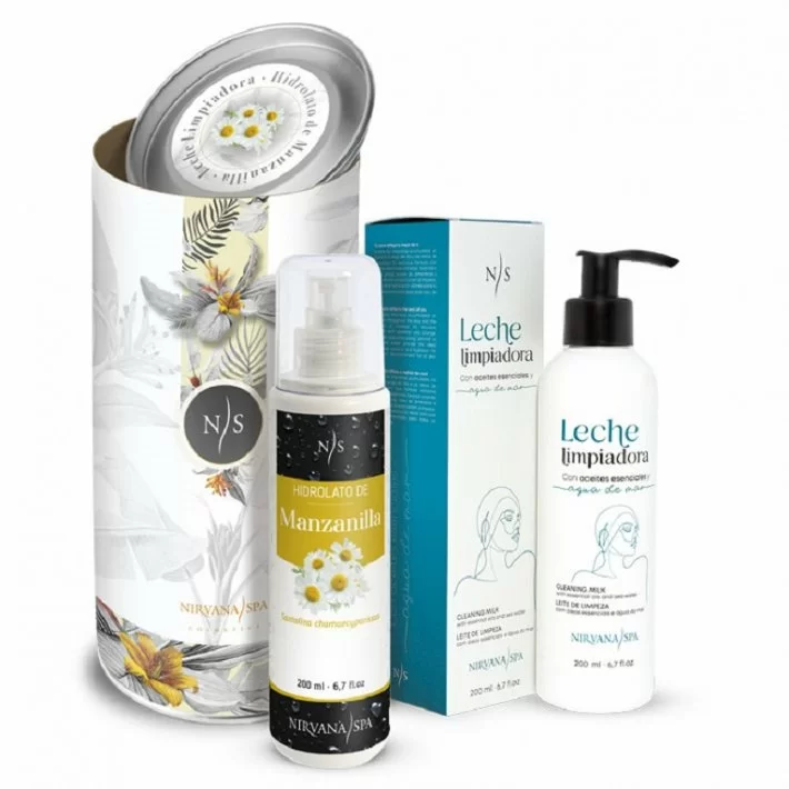 Pack Roll Deluxe Manzanilla (leche Limpiadora + Hidrolato De Manza) Nirvana Spa