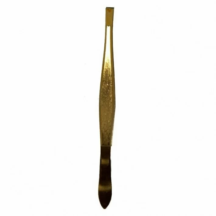 Pinza Depilar Golden Dorada 110_1