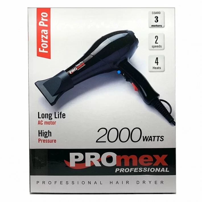 Promex Secador Forza Pro 2000 Wat. Negro Ref.211269_1