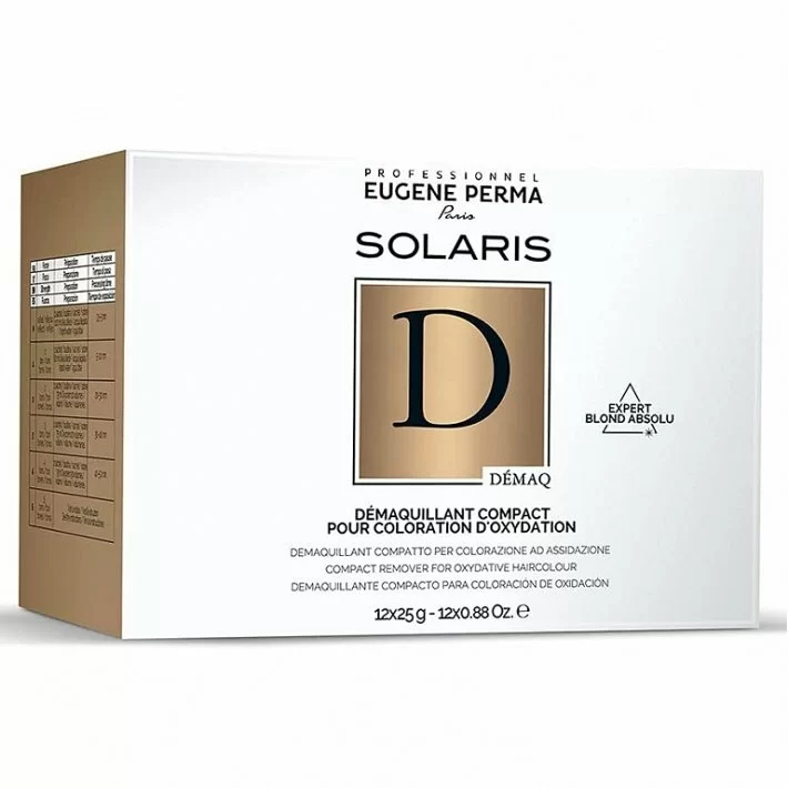 Solaris Demaquillante Compacto Para Coloracion 12x25 G. Eugene Perma