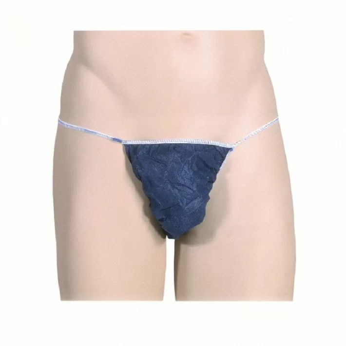 Tanga Hombre Azul O. Ribete Elastico Embolsado Individual (25 Ud) Ref : 253hei