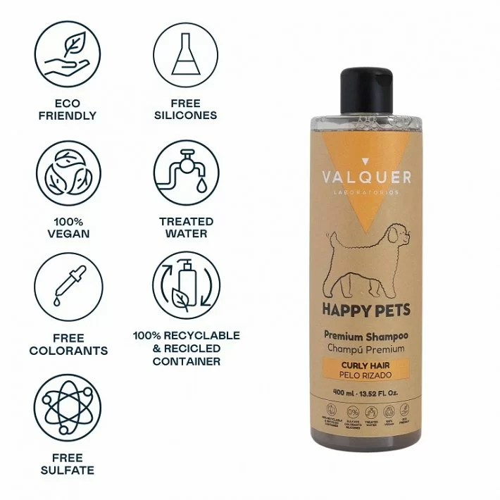 Valquer Champu Premium Para Mascotas De Pelo Rizado 400ml._1