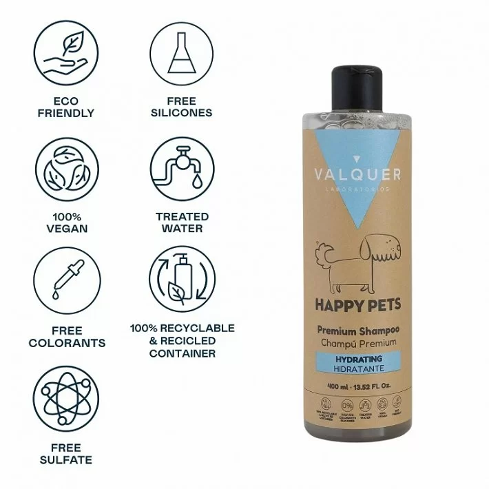 Valquer Champu Premium Para Mascotas Hidratante 400ml._1