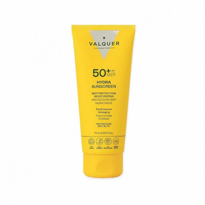 Valquer Crema Facial Hydra Sunscreen Spf 50+  360 Hidratante Y Antiedad