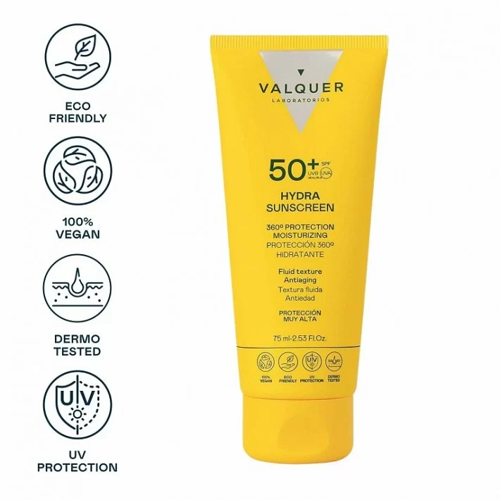 Valquer Crema Facial Hydra Sunscreen Spf 50+  360 Hidratante Y Antiedad_1